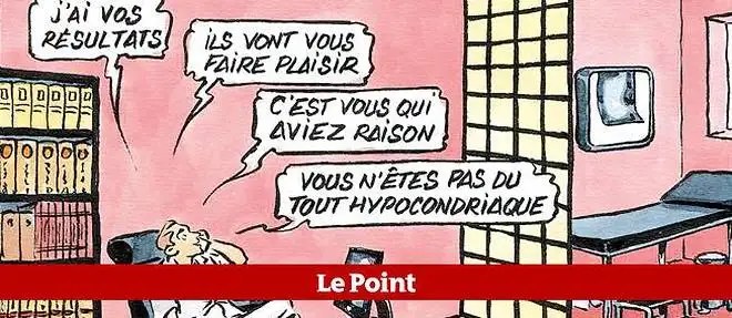 L'hypocondriaque, le mal du siècle... © Illustration : Martin Veyron pour "Le Point"